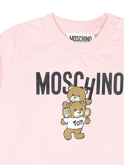 Felpa neonata con orsetti MOSCHINO BABY | MUF05JLCA1450209